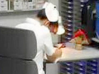 Horny Nurse Plays with Herself during Night Shift in Nippon XXX Playroom