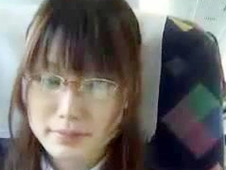 Japanese schoolgirl gets pounded on crowded public train in Tokyo