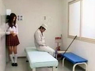 Japanese Schoolgirls and Janitors get Nasty and Horny